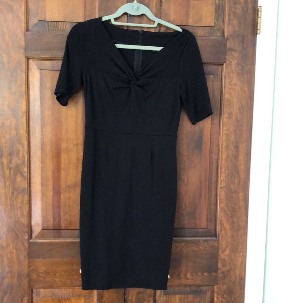 Twist front classic dress